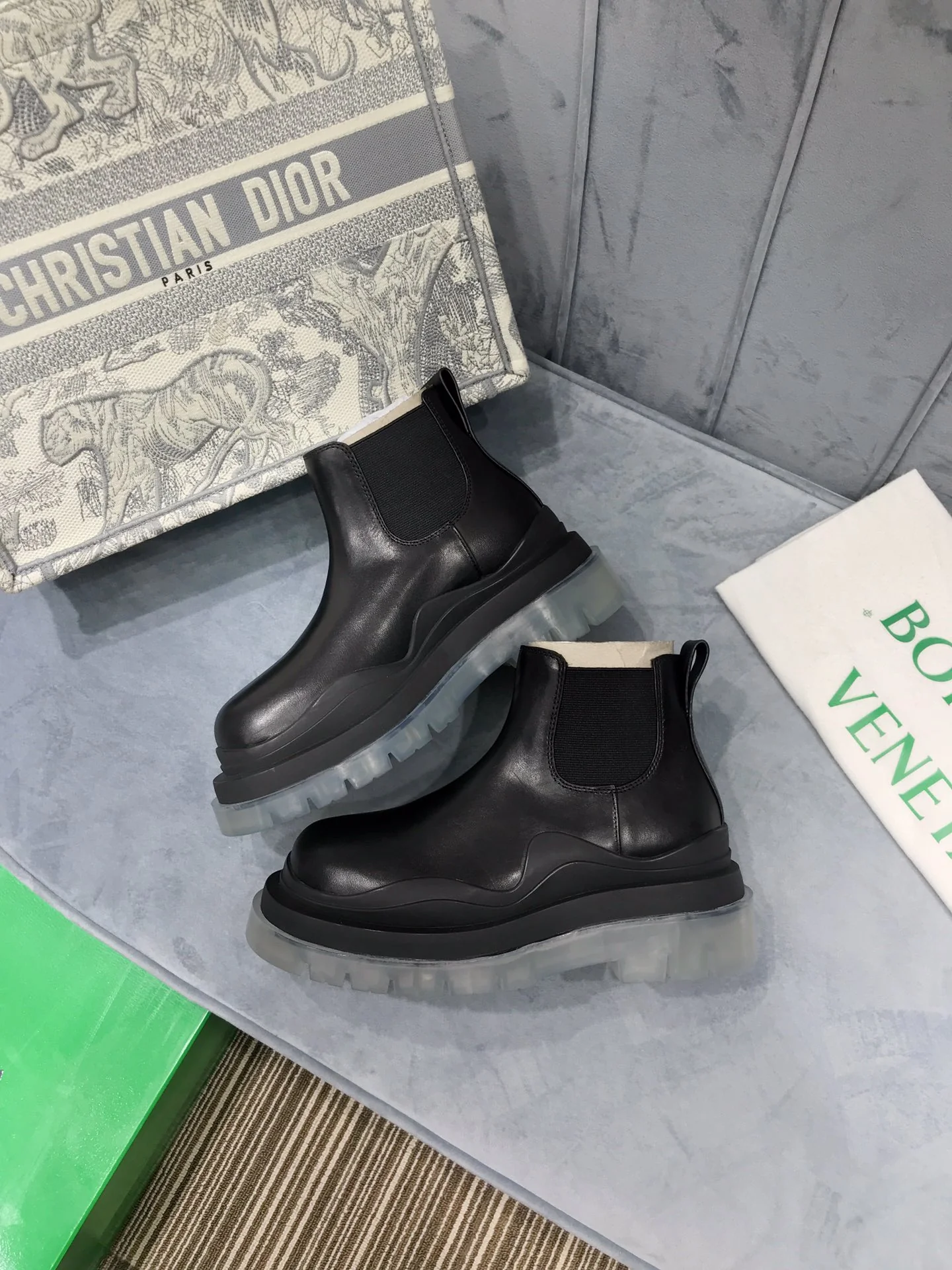 BV - Прозрачная подошва - Ботильоны