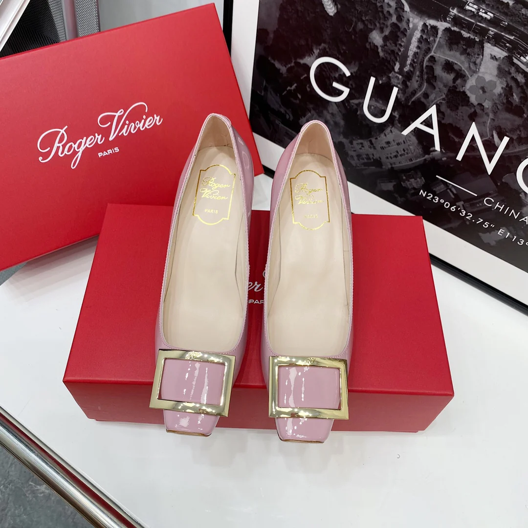 RV-7-5 см Каблук-банан - Розовый с фиолетовым