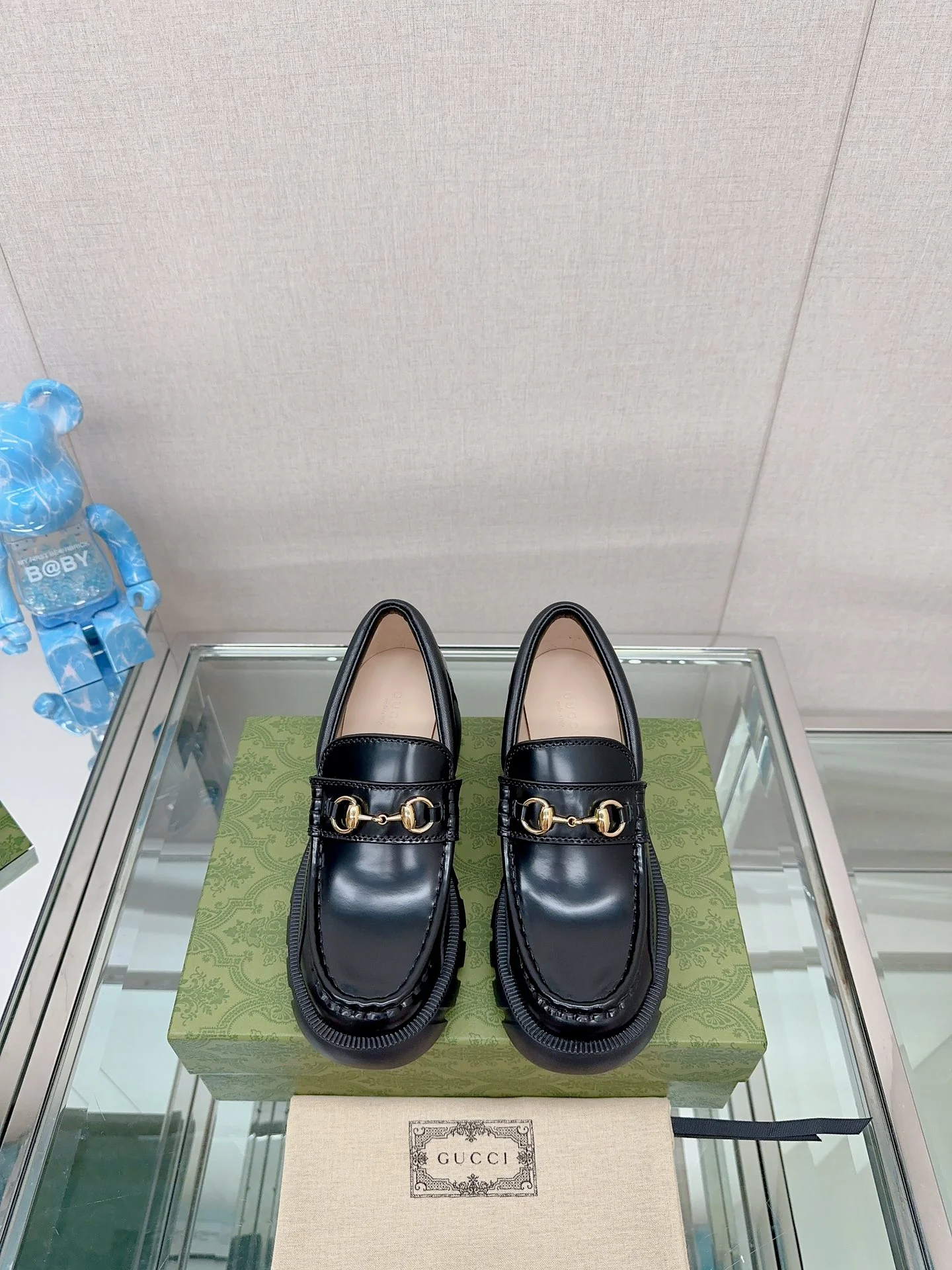 Лоферы на платформе Gucci Horsebit