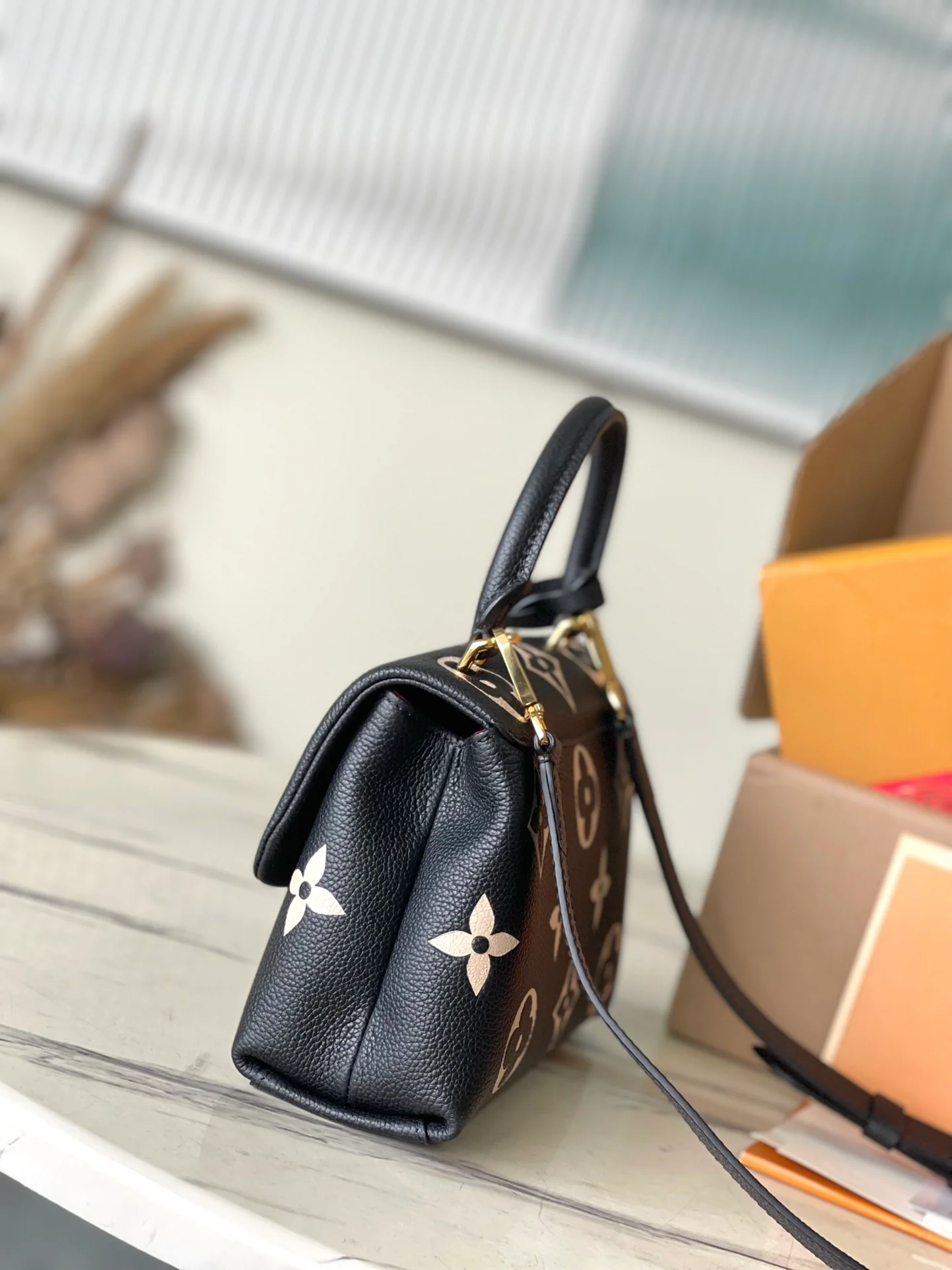 m45978-LV-madeleine-bb-handbag/crossbody bag-black printed