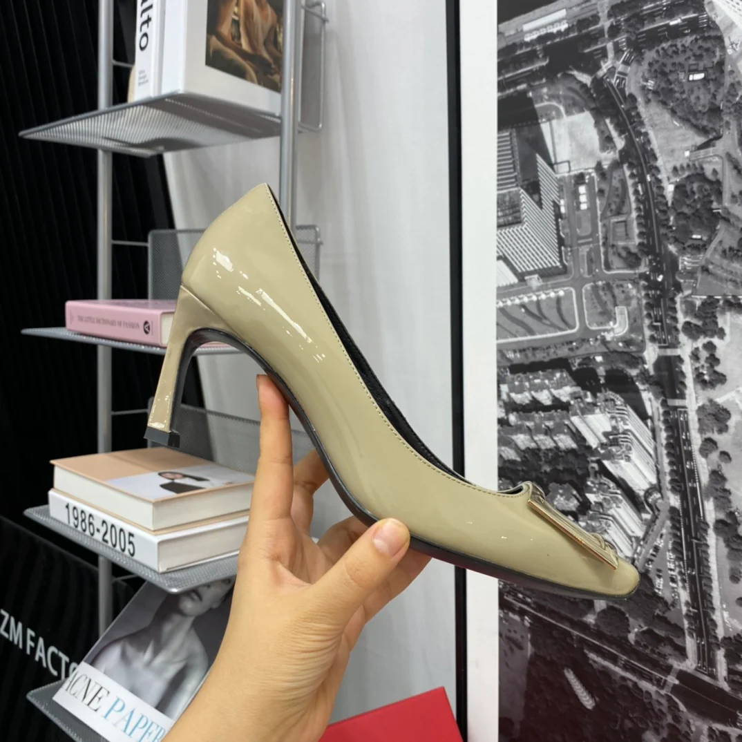 Каблук-банан RV-7-5 см - Слоново-серый