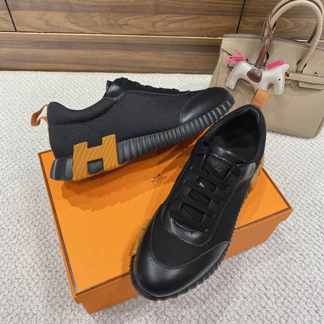 Весенняя коллекция Hermes 2022 — Спортивная повседневная обувь — Унисекс — Черный
