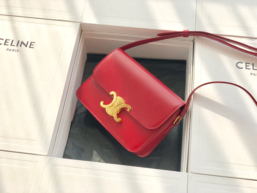 Сумка Celine Triomphe из телячьей кожи - подростковая - 18 - 5 см - 2