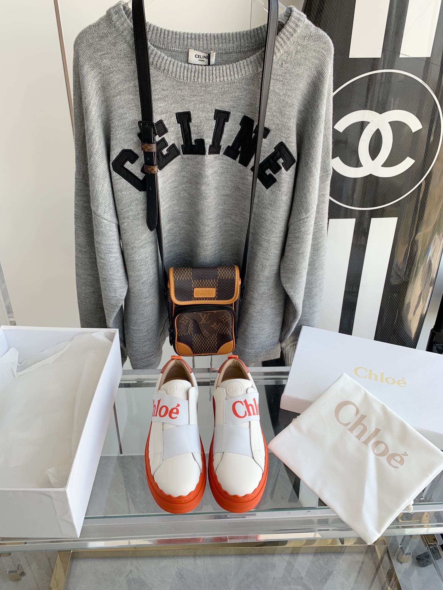 Белые кроссовки Chloe на платформе, повседневная обувь, размеры 35-43.