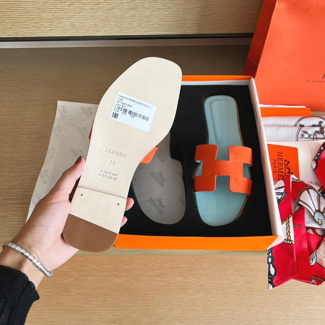 Сандалии Hermes-h Flat Sandals-10