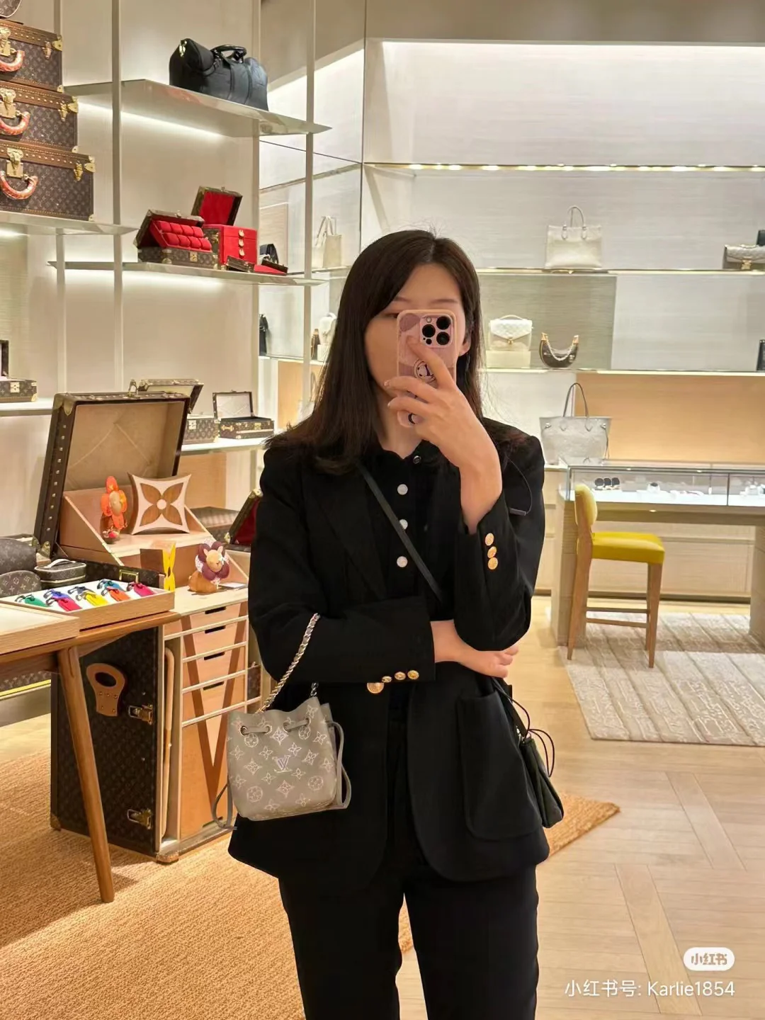 m82731-LV-Перфорированный градиентный мешок-ведро, серый