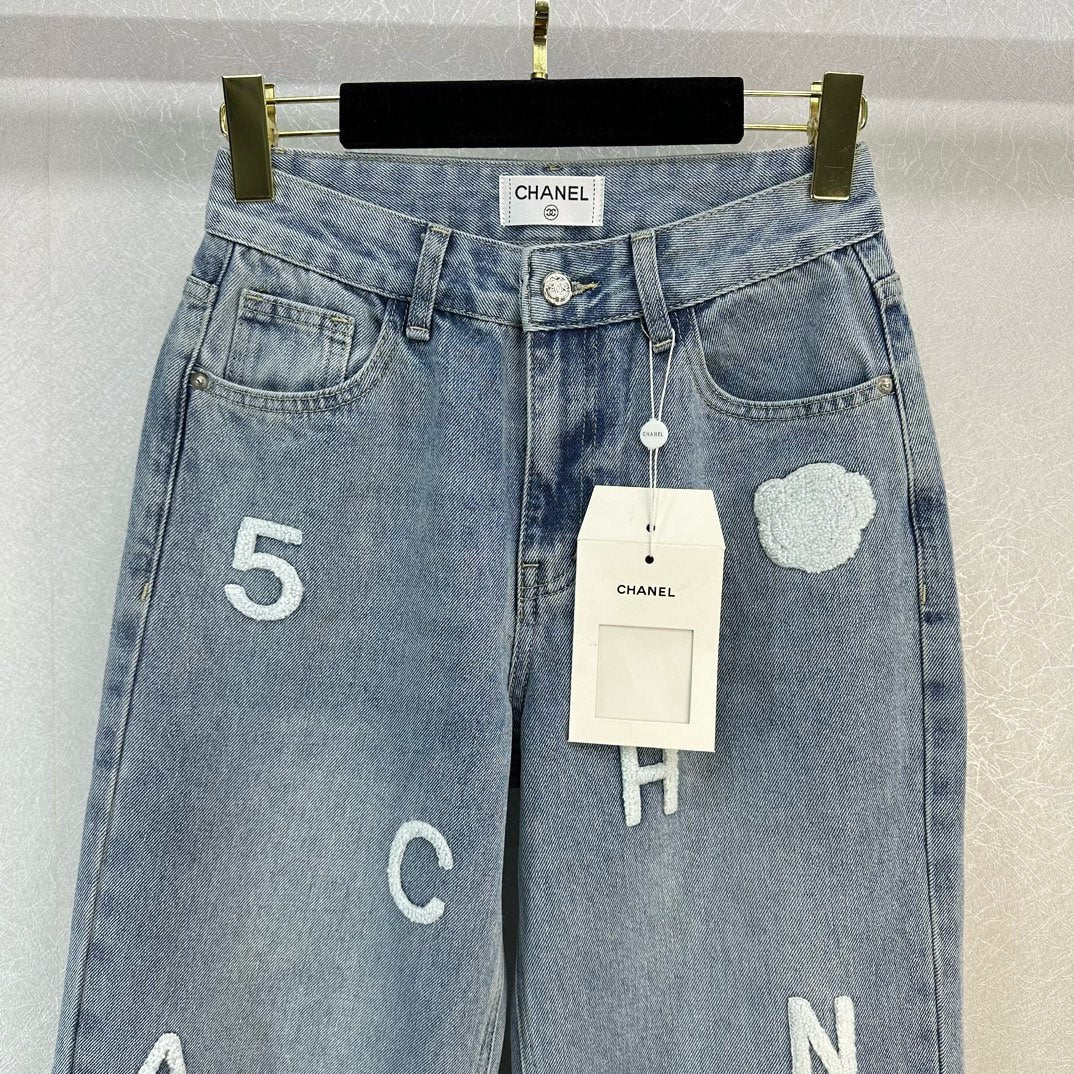 Широкие брюки Chanel 2403 Camellia