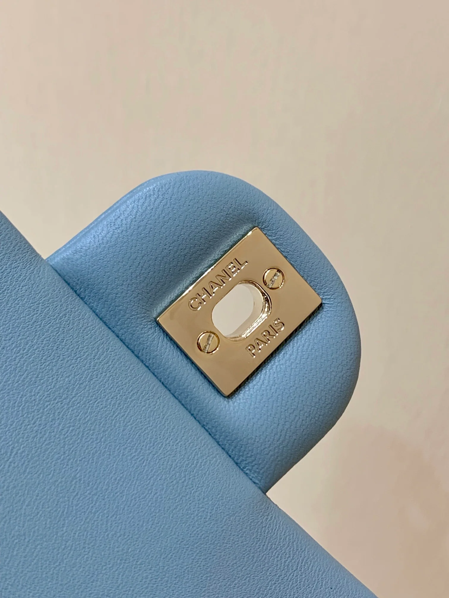 Сумка Chanel CF - 20 см - сапфирово-синяя