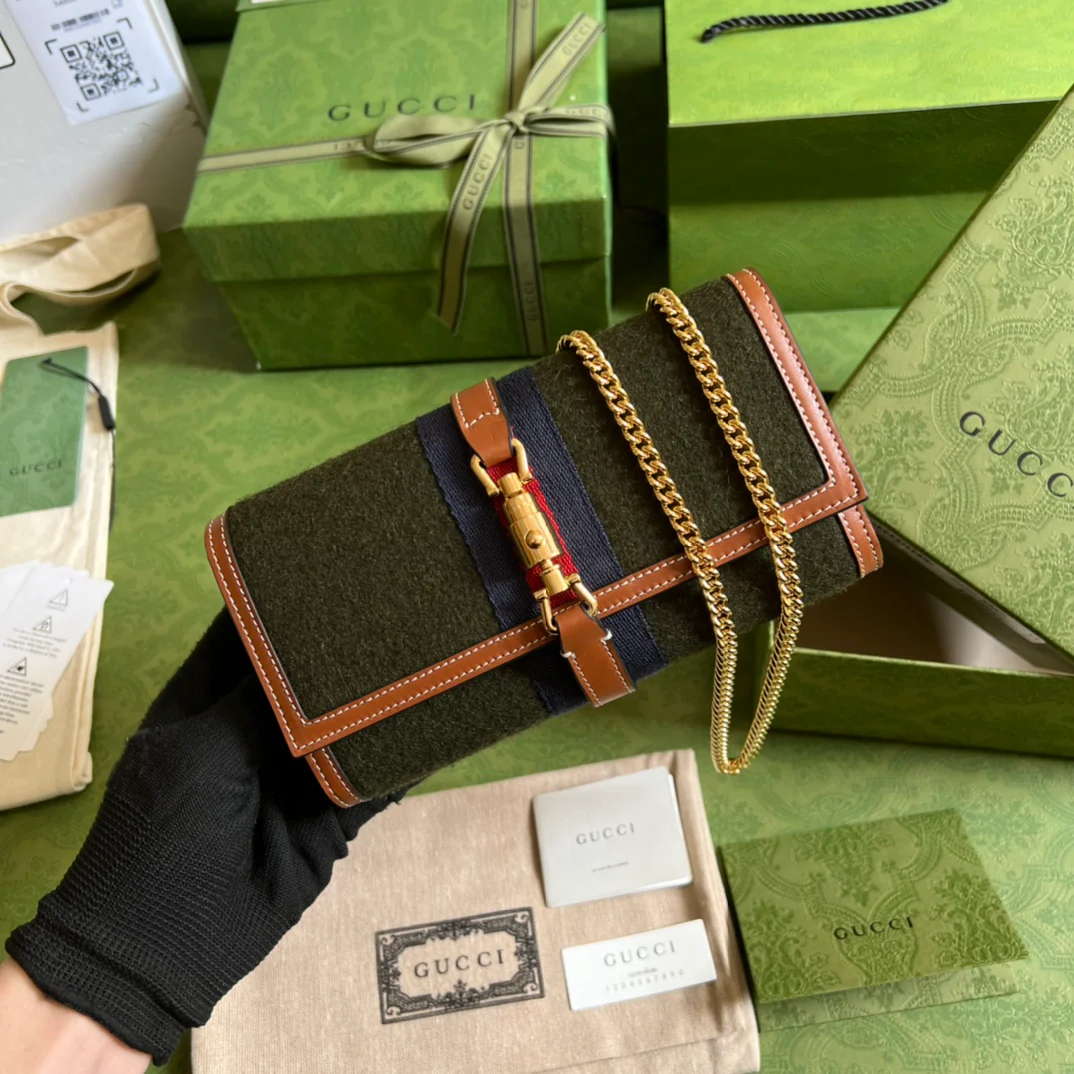 Новая сумка Gucci Jackie из серии 1961 с цепочкой - 4 шт.