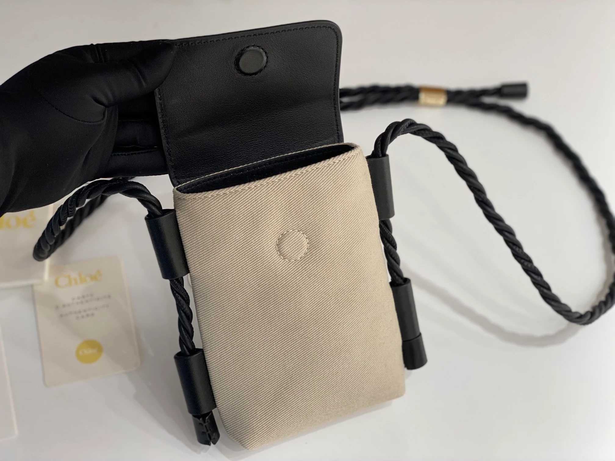 Сумка для телефона Chloe Key X - черная