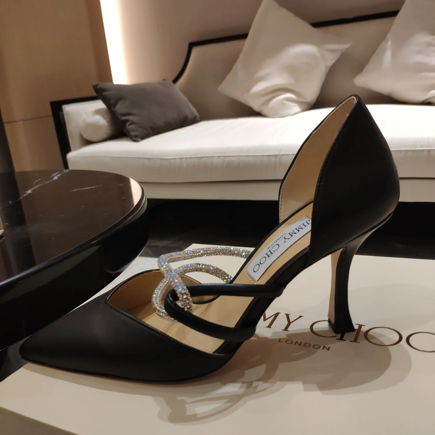 Джимми - Потрясающее колье со стразами - Туфли на высоком каблуке