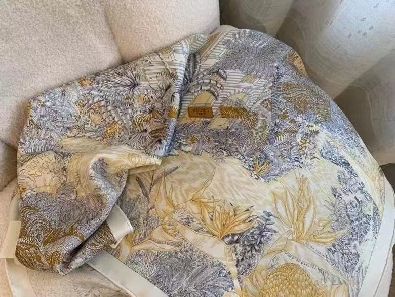 Шарф Hermes Tropical Rainforest Fou Treasure Square