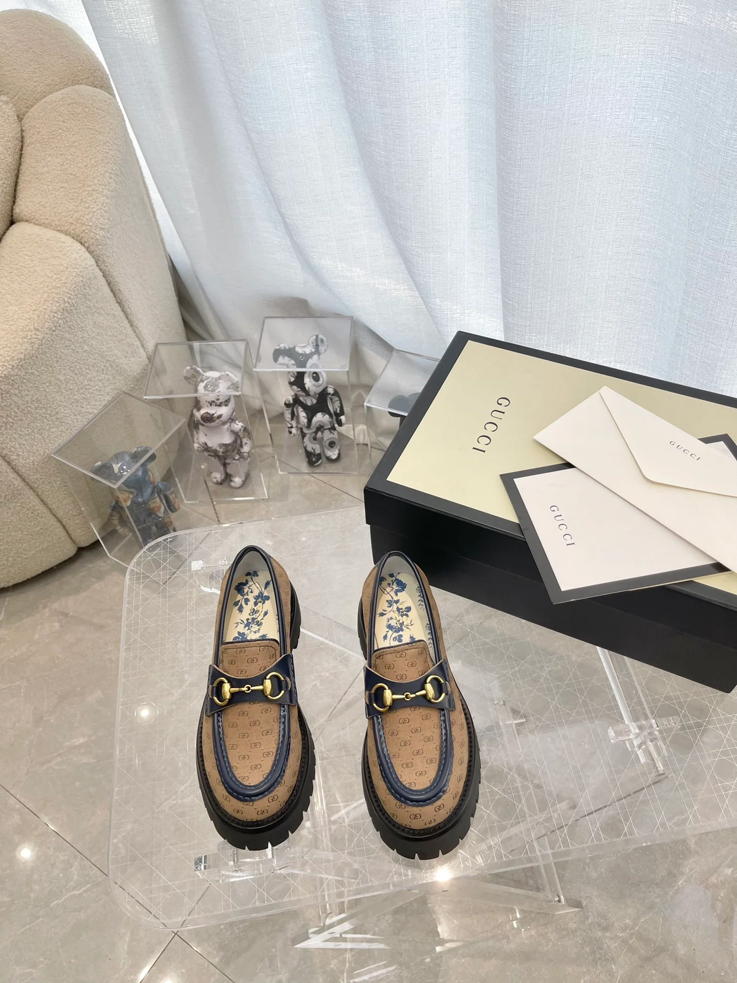 Лоферы на платформе Gucci - 3