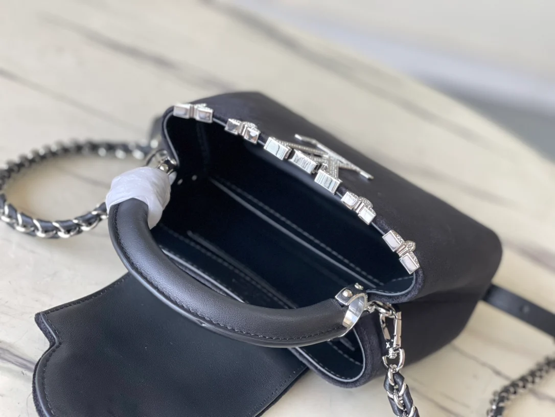 m23246-LV-capucines-flower-crown handbag-black mini