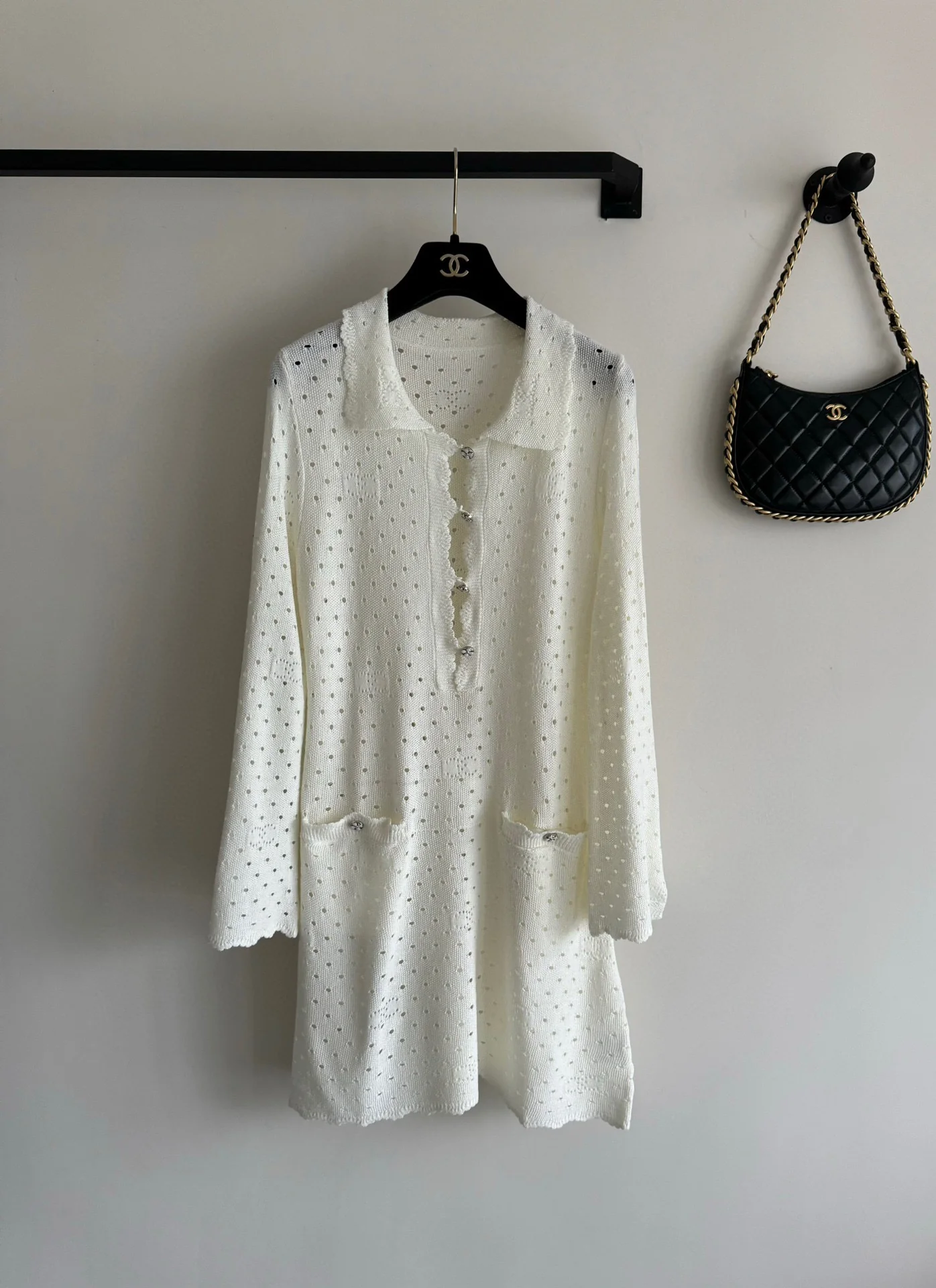 Платье в стиле Chanel - 2403 - Новое платье для ранней весны - Абрикосовое