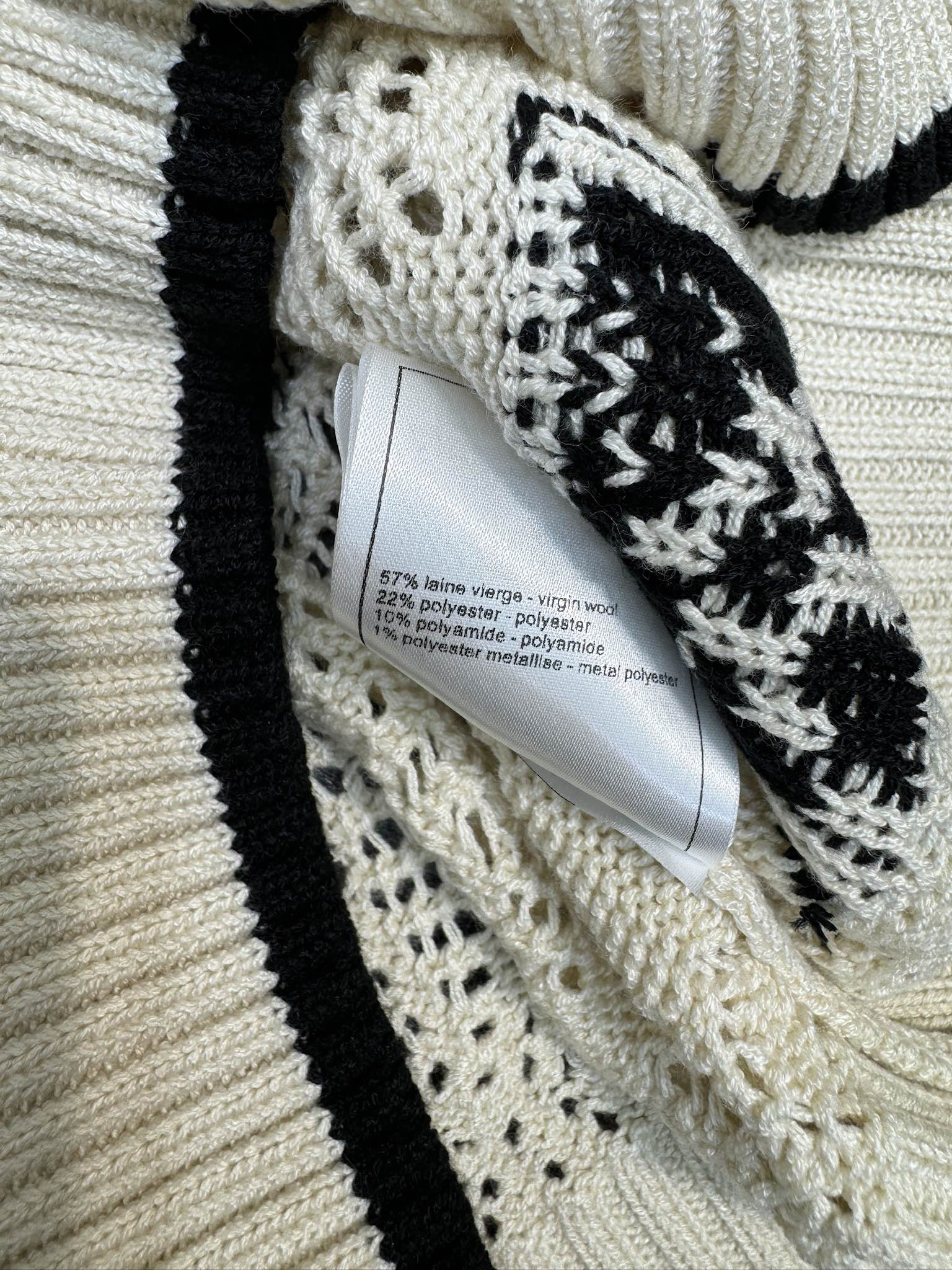 Chanel 2403 - Вязаный топ с ажурным узором