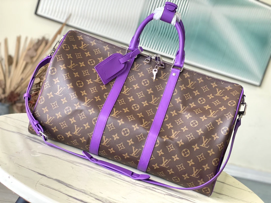 m46775-LV-keepall-bandouliere дорожная сумка-фиолетовая