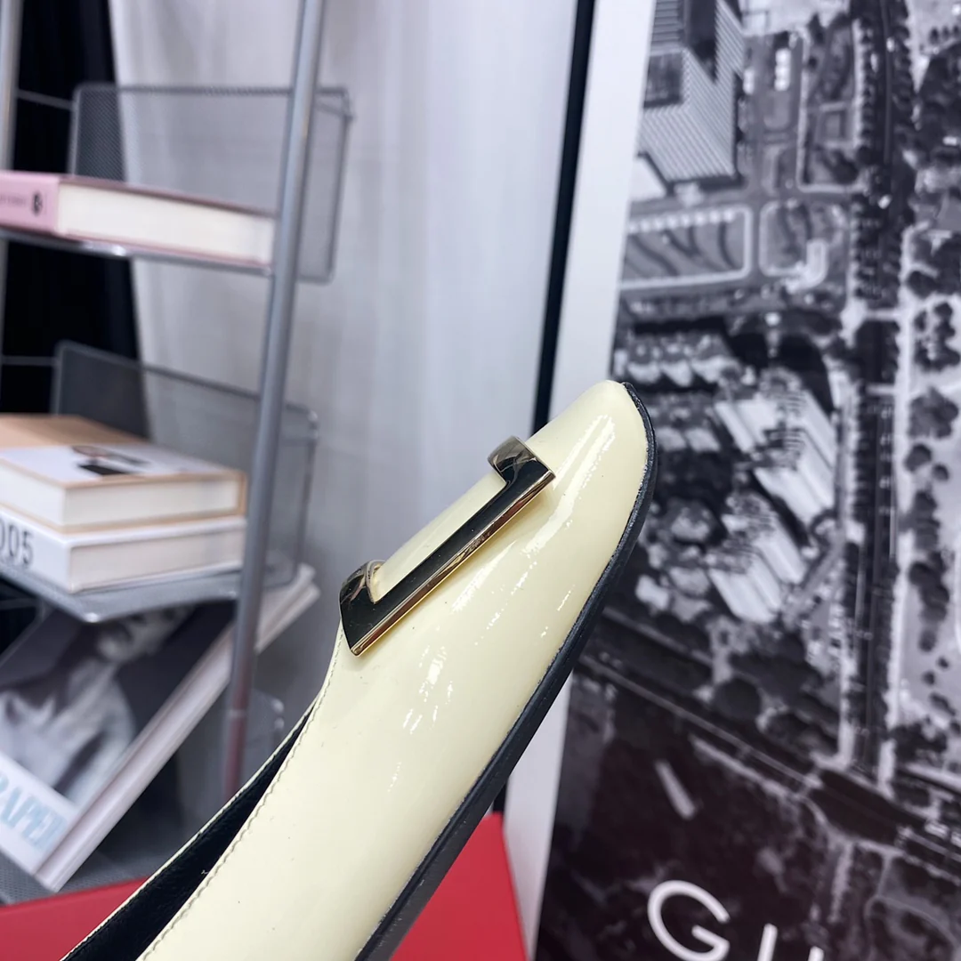 RV - Плоская подошва, квадратный носок - Светло-бежевый