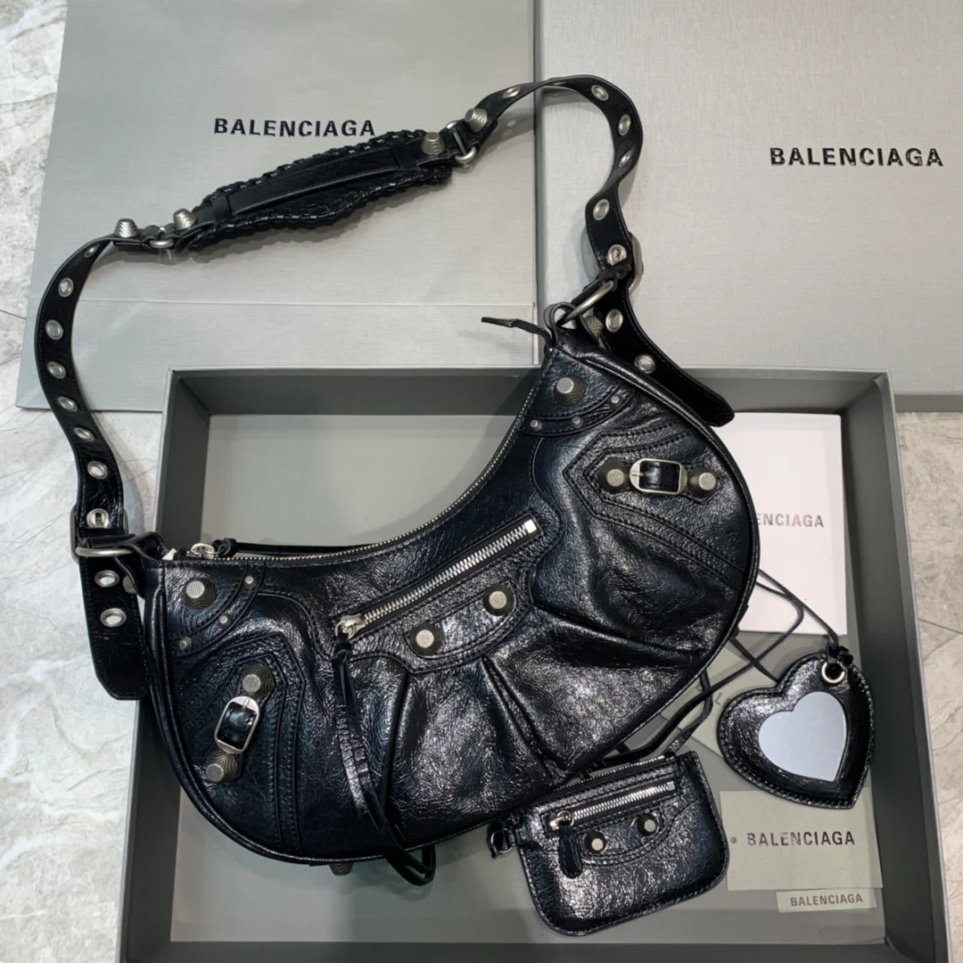 Сумка Balenciaga Le Cagole Half-Moon через плечо - большой размер