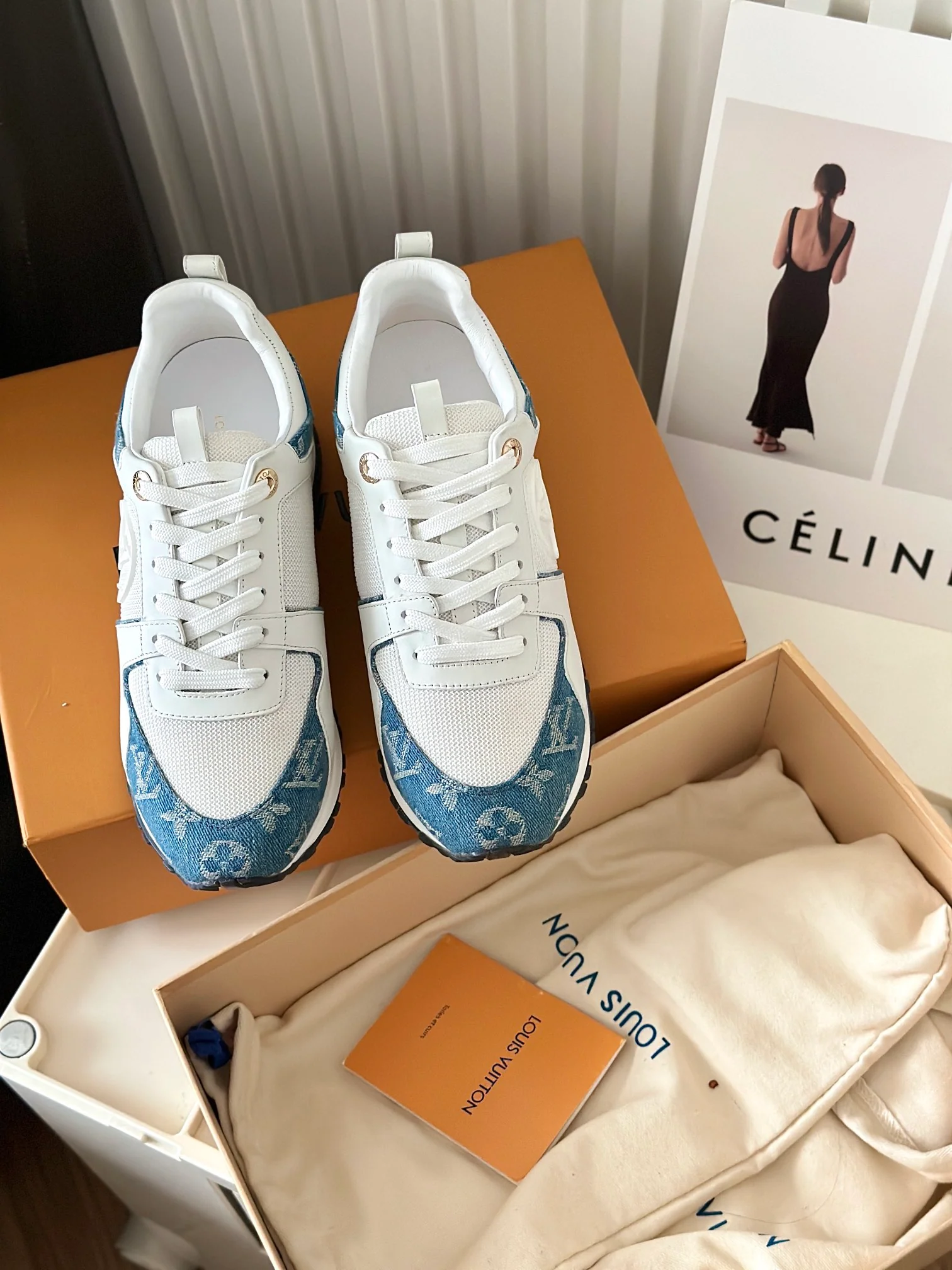 Кроссовки LV Runaway - Джинсовые - Синие