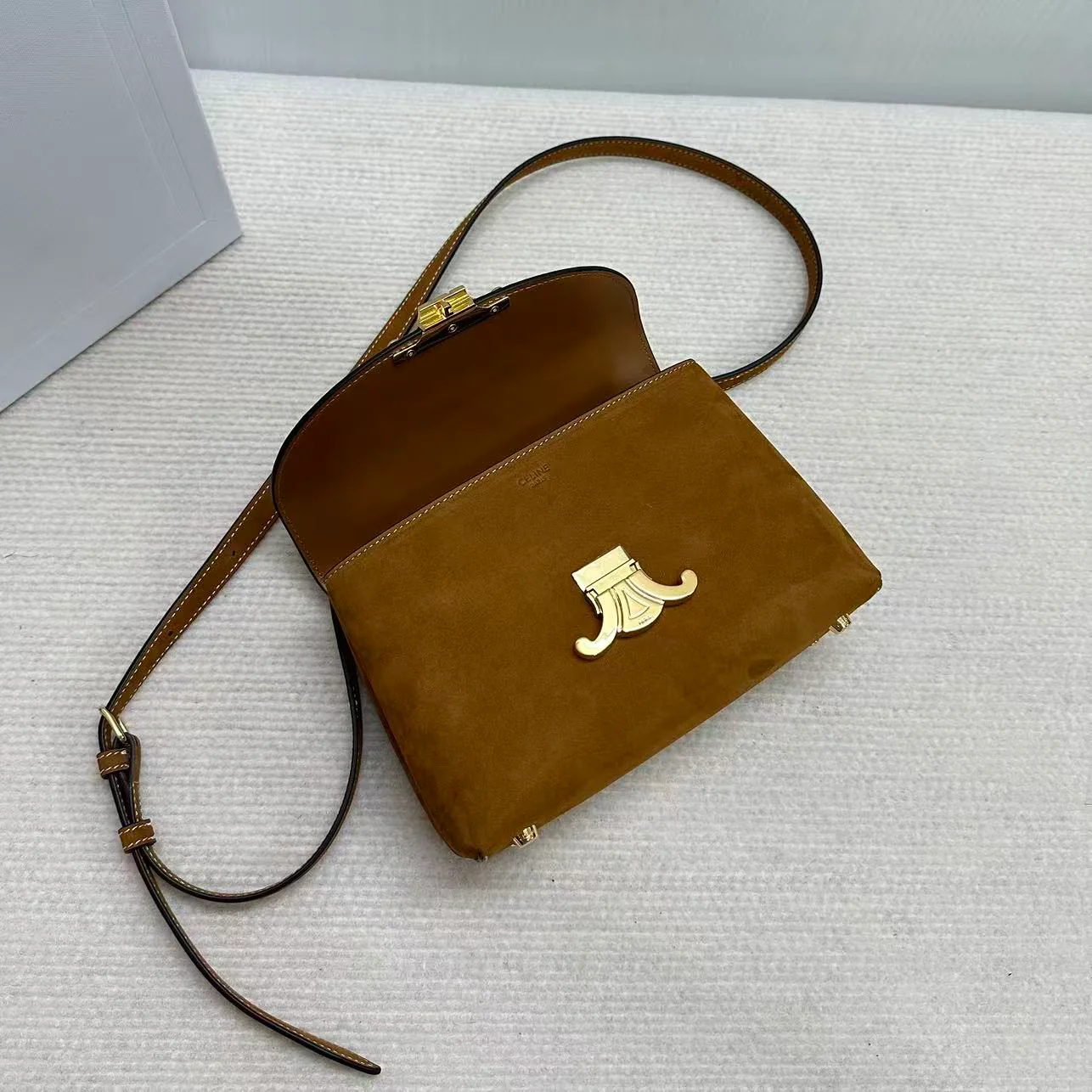 Celine - Сумка Arc de Triomphe Kelly - Современный ретро, ??коричневый