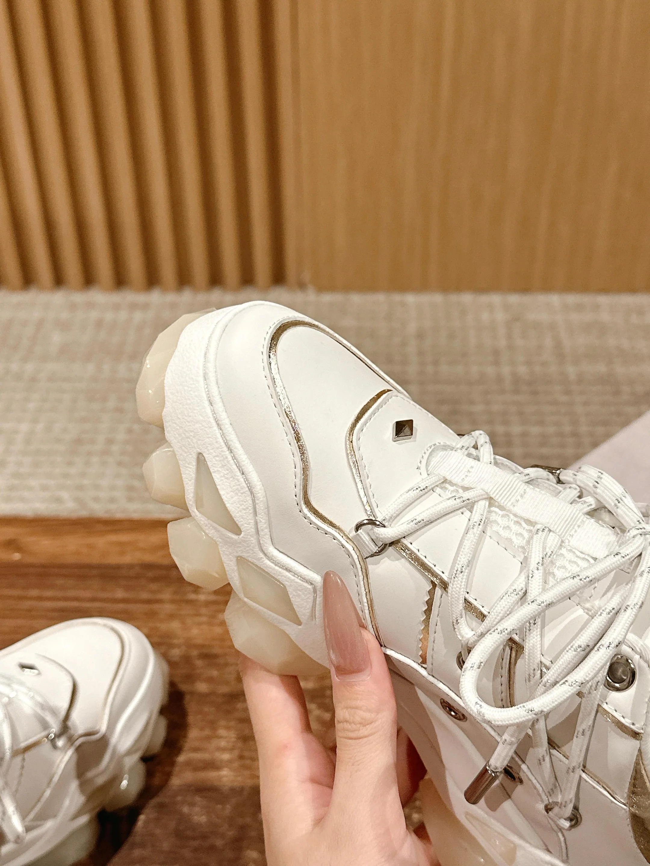 Парные кроссовки Jimmy Diamond Dad Shoes - белые