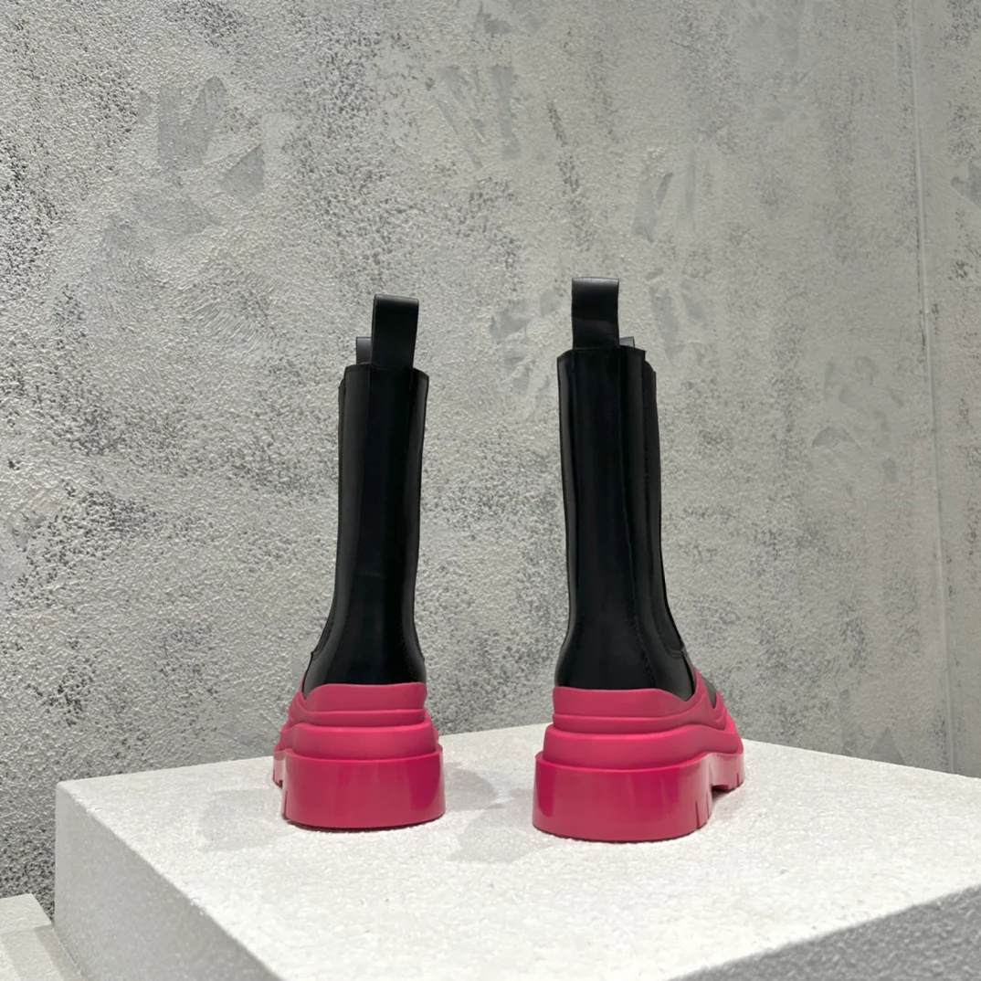 BV-22ss - Британские ретро-сапоги до середины икры - Унисекс - Черный Foundation - 1