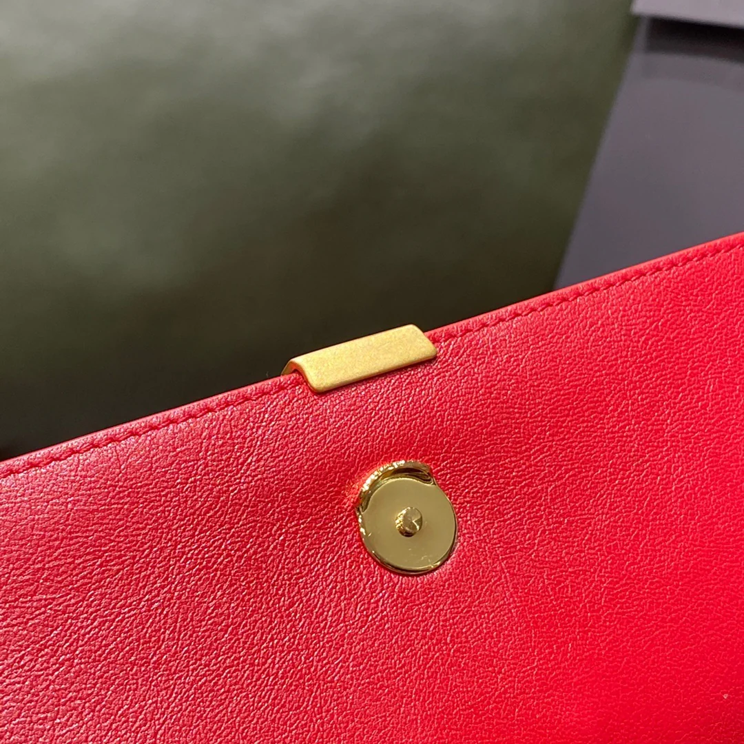 Сумка YSL-Becky из овечьей кожи с ромбовидной стёжкой и цепочкой - 2 шт.