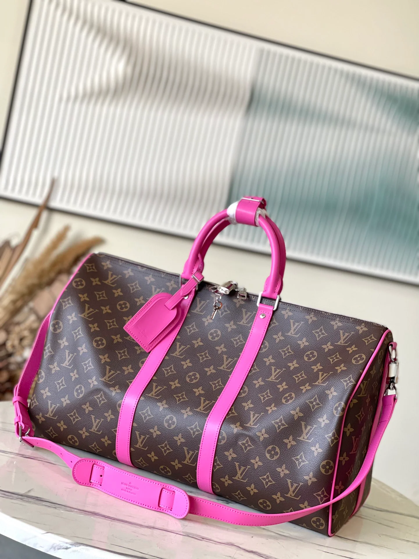 m41416-LV-Keepall-Travel Bag-Fuchsia