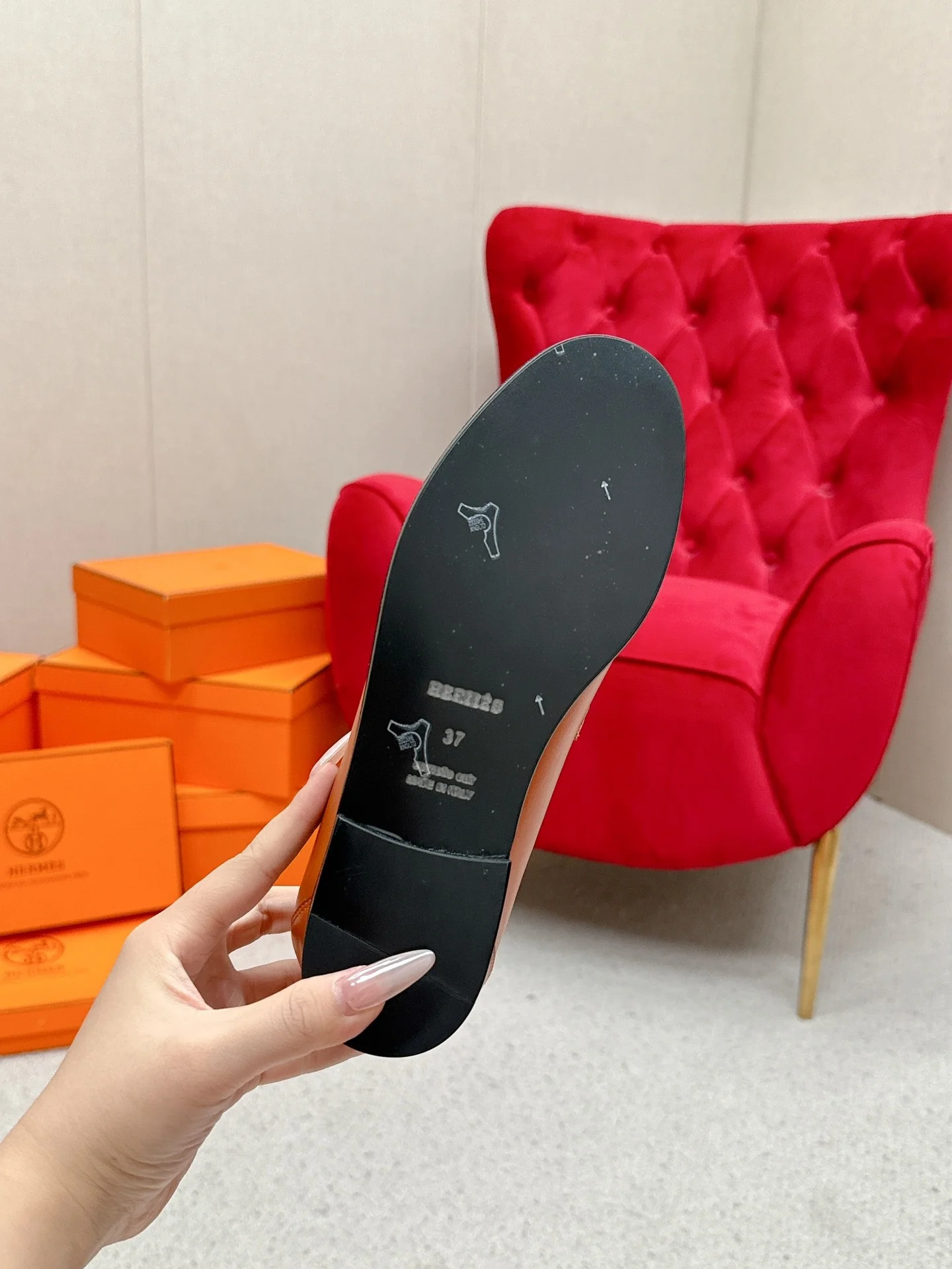 Лоферы Hermes Kelly 2024 - Кофейно-коричневый