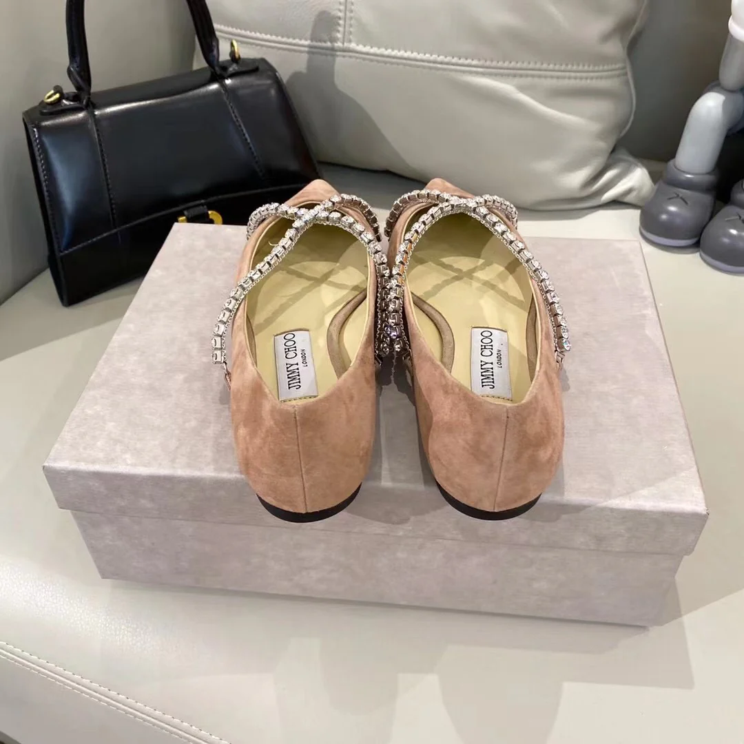 Балетки Jimmy Cross со стразами и цепочкой