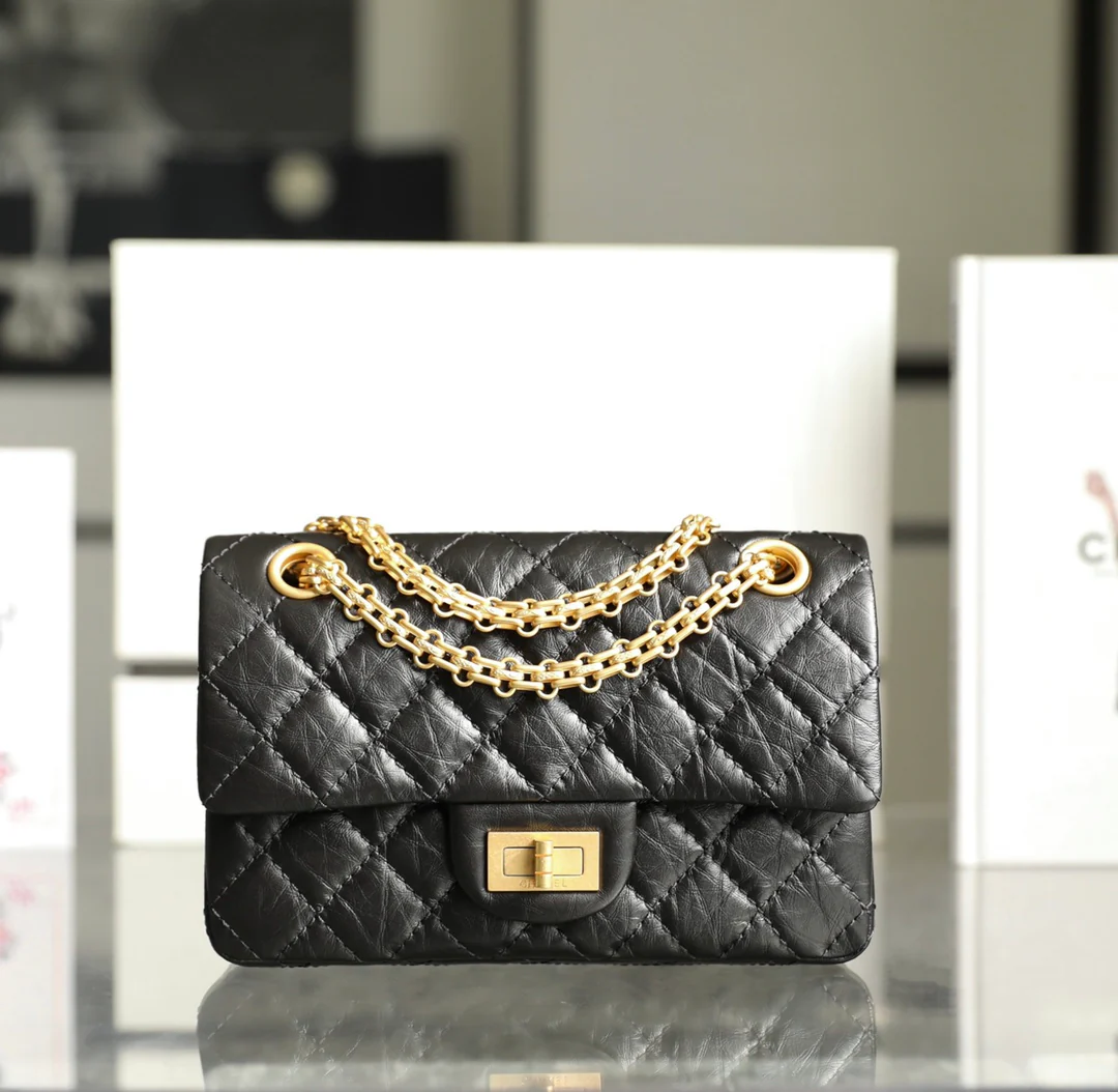 Chanel 255 Classic 20???? - Черный - Винтажная золотая пряжка