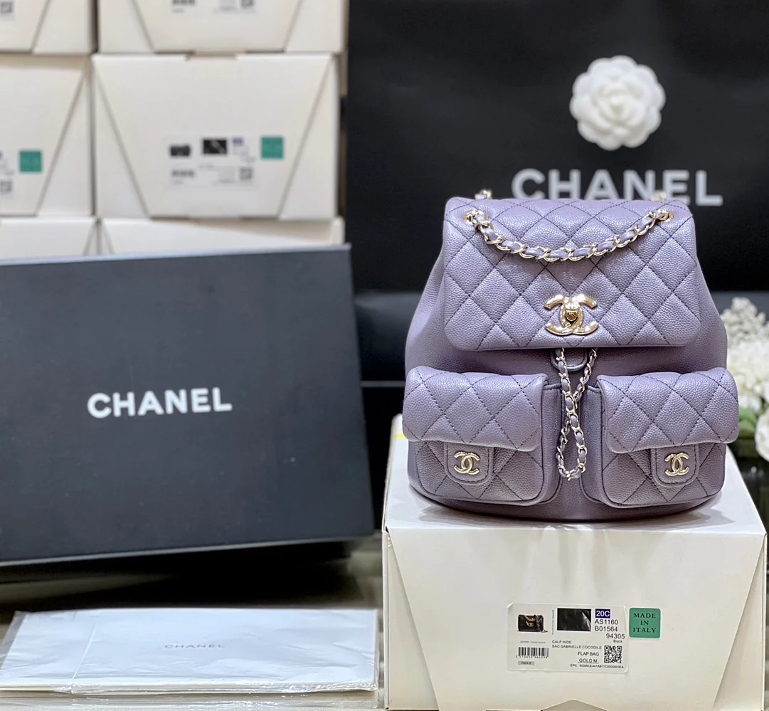 Рюкзак Chanel-Duma Frog — фиолетовый