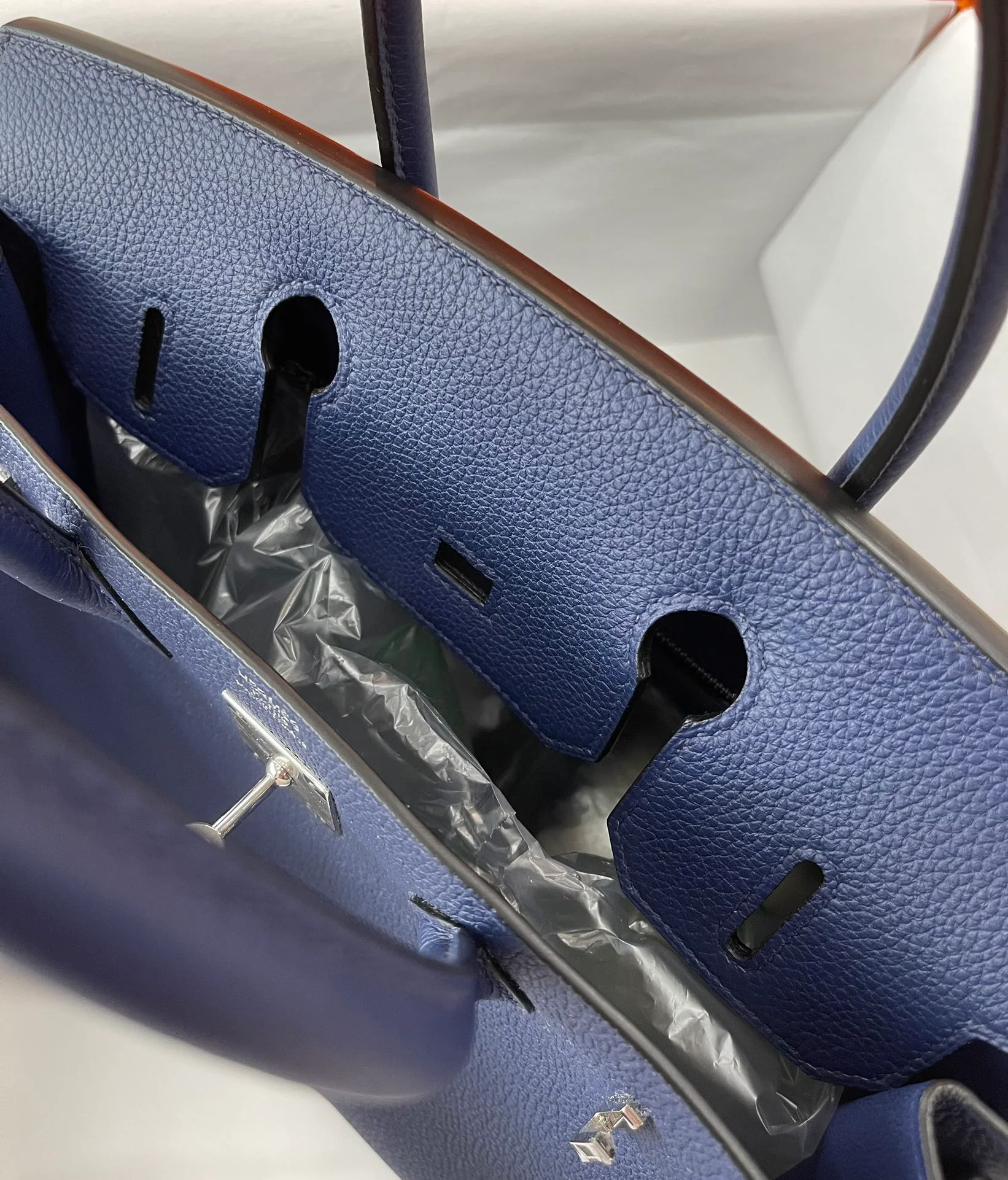 Сумка Hermes Birkin 30 Togo Jewel Basket с серебряной пряжкой