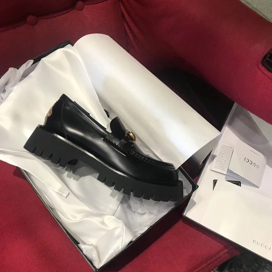 Gucci - Новинка сезона осень/зима 2019 - Лоферы на платформе