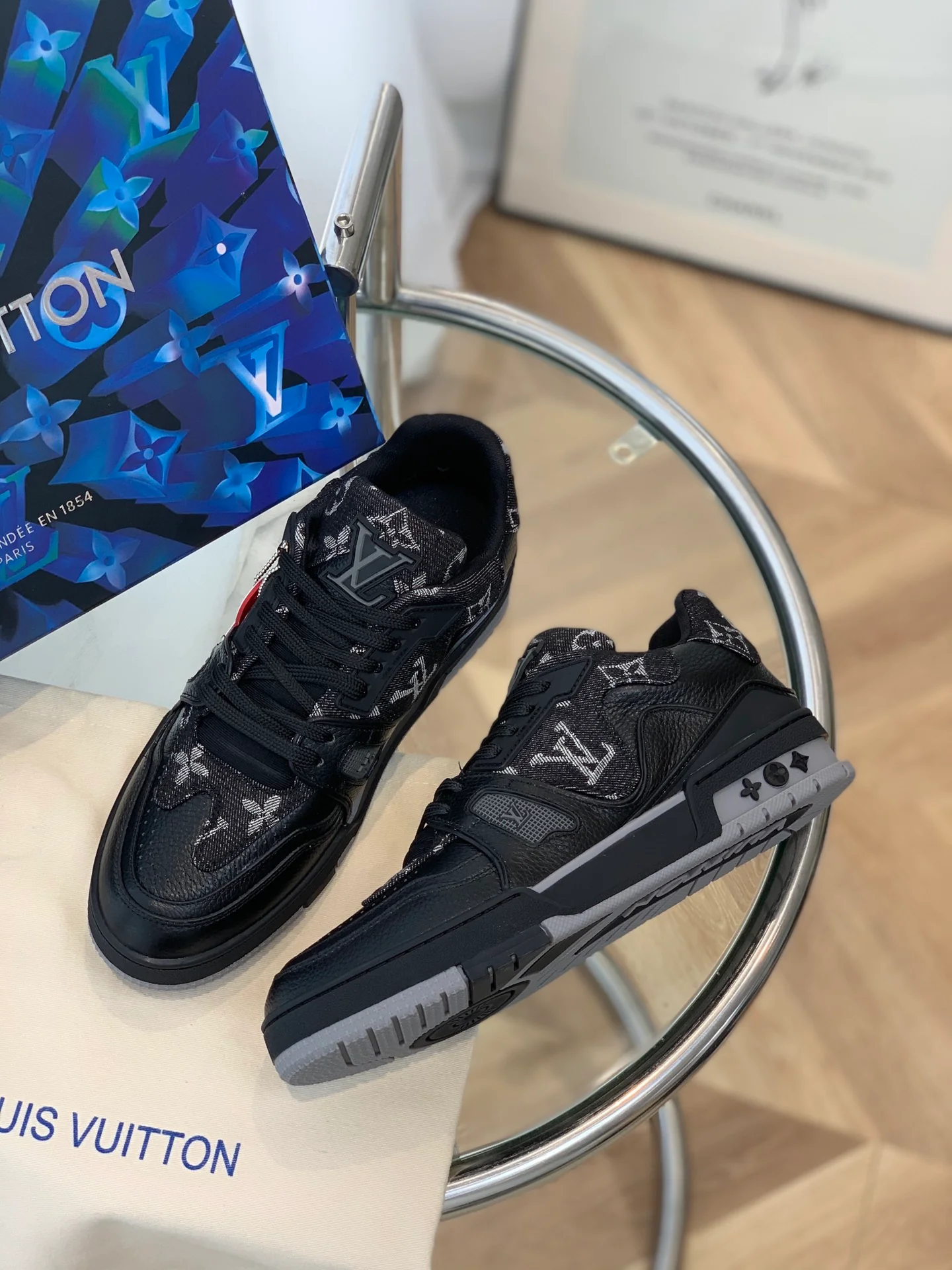 Кроссовки LV Trainer Series - Унисекс - Монограмма, черный