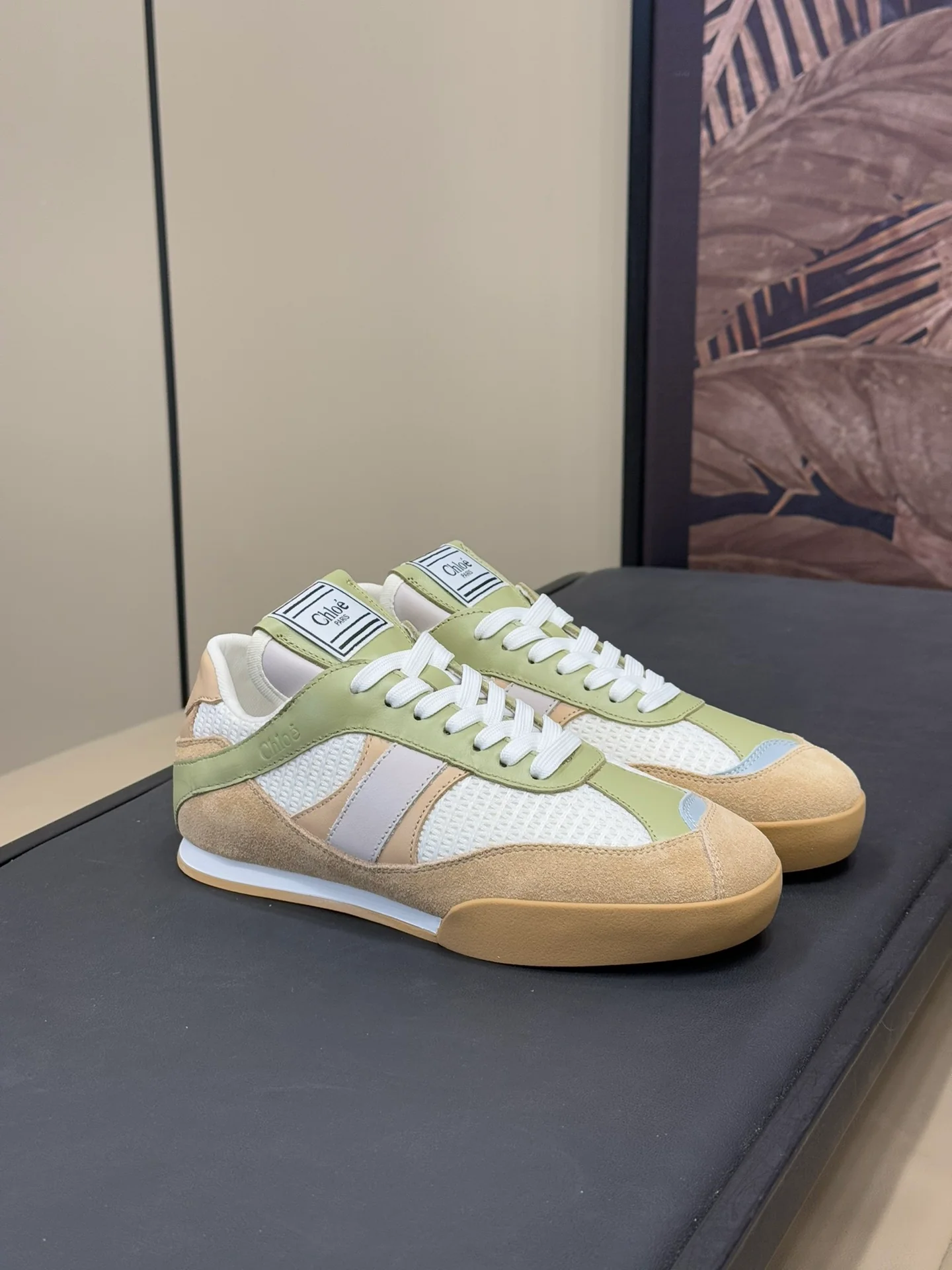 Повседневные туфли Chloe 2024 - зеленые