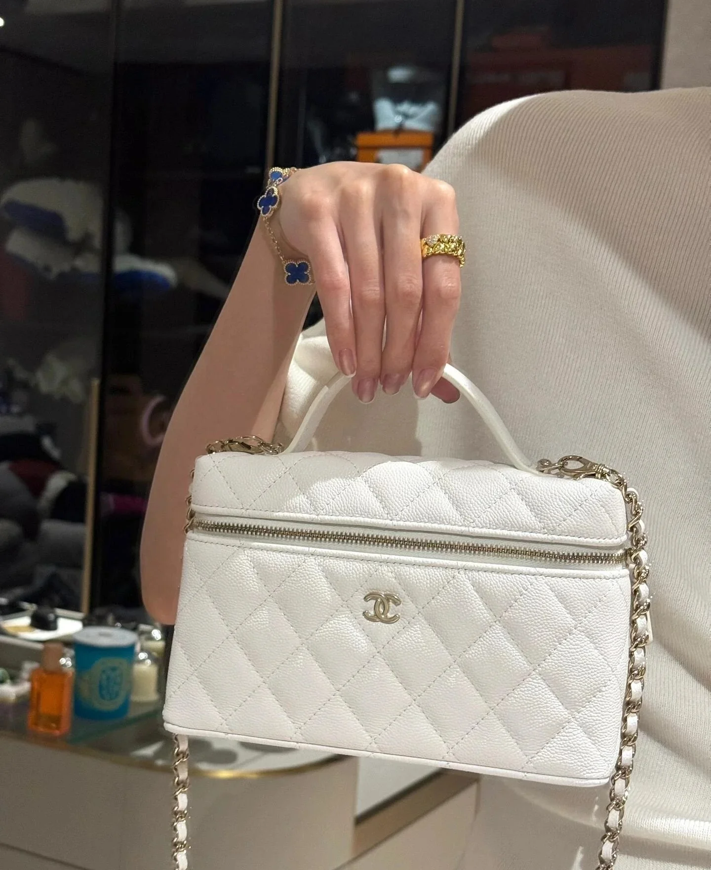 Сумка для ланча Chanel 25c-LP - белая