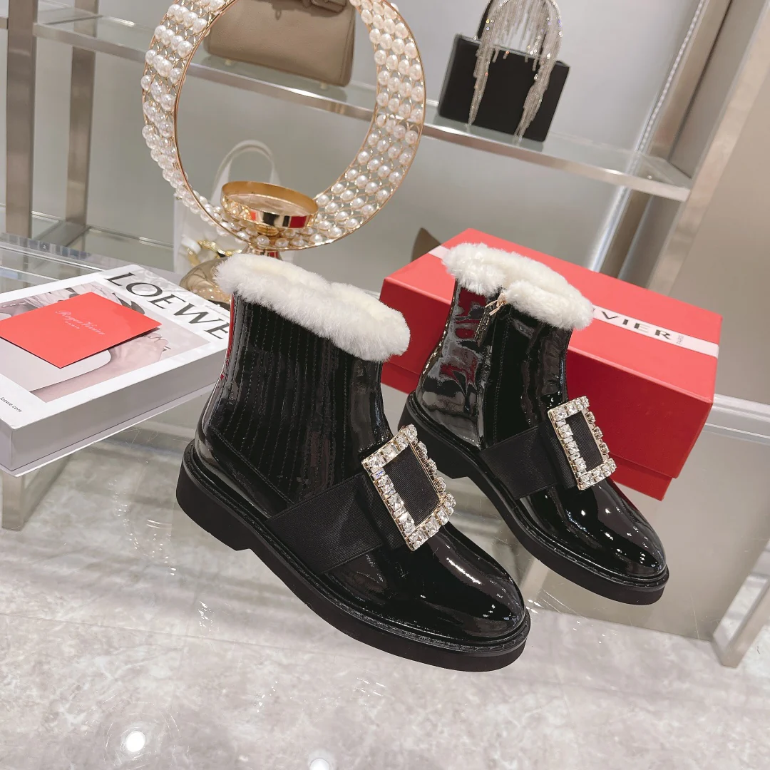 Обувь RV Shoes - Новинка сезона осень/зима 2021 - Шерстяные ботильоны - Черные