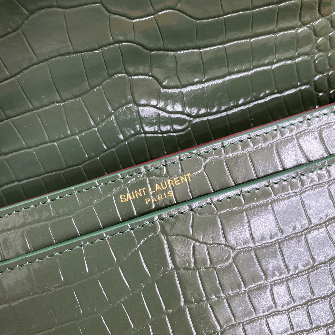 Сумка-конверт YSL Cassandra с крокодиловым принтом - 2 шт.