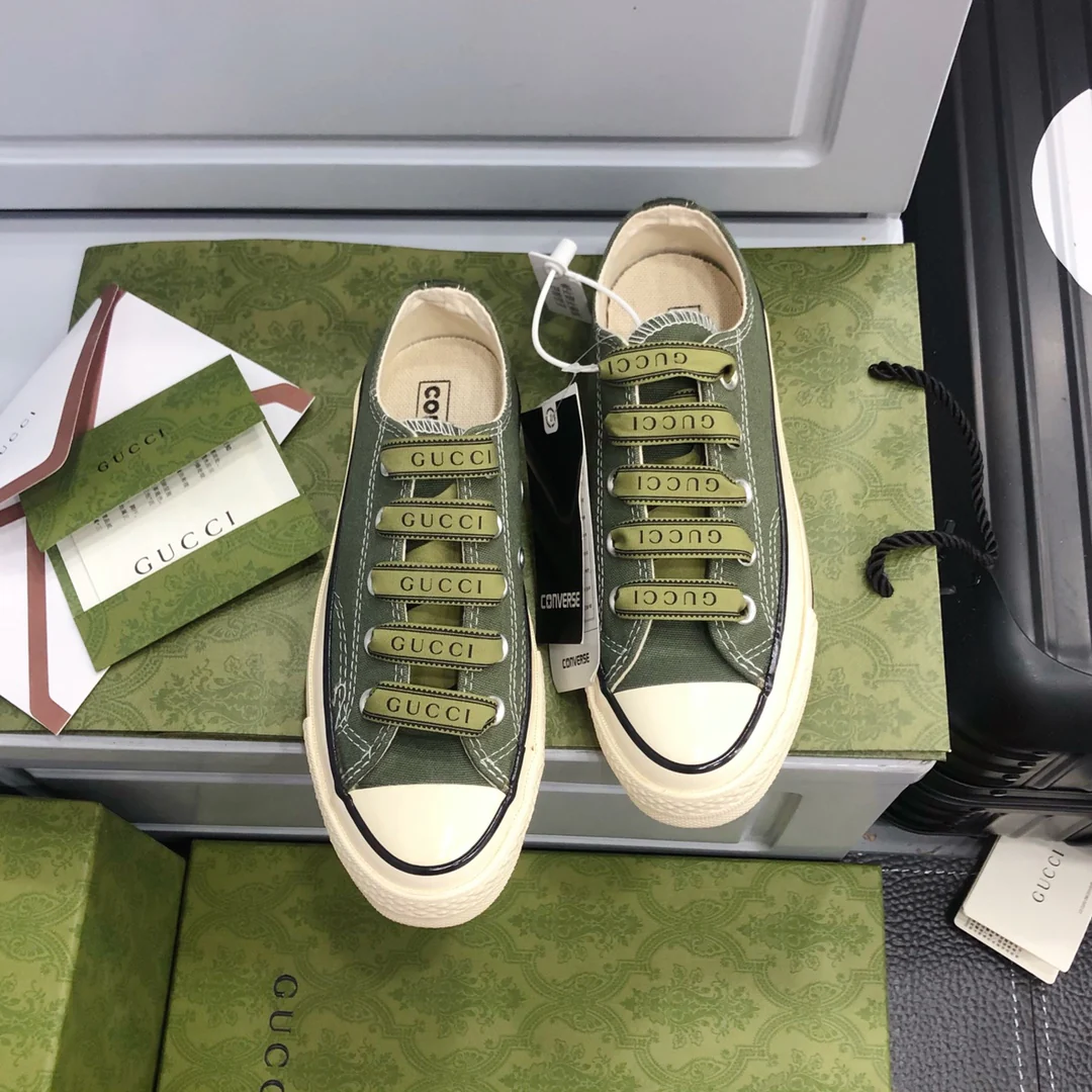 парусиновые туфли Gucci