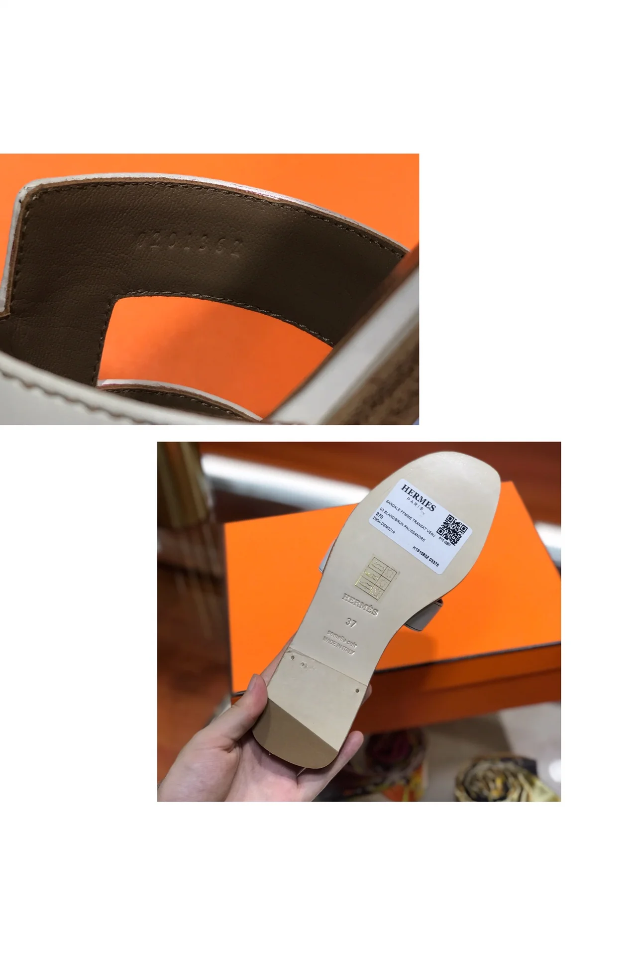 Новинка весны 2022 года от Hermes - плоские тапочки H - 1