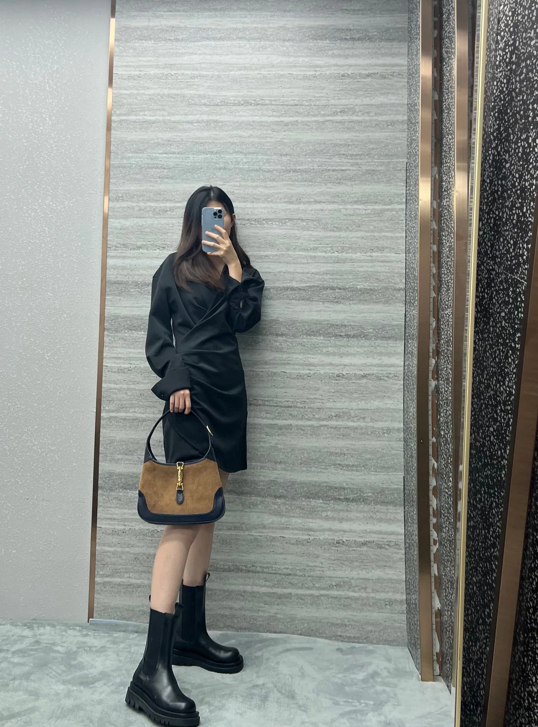 Gucci Jackie 1961 Полосатый бархат - 3