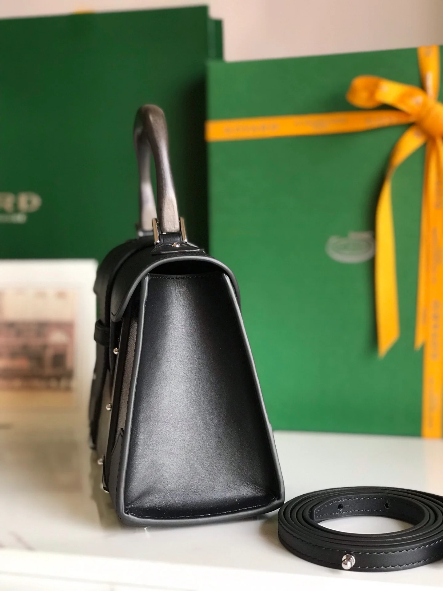 Расписная сумка Goyard Saigon Series - черная