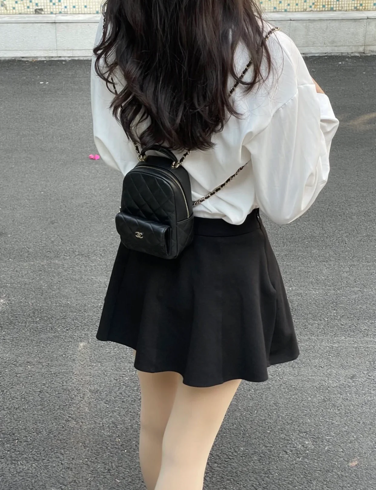 Мини-рюкзак Chanel 24c - черный