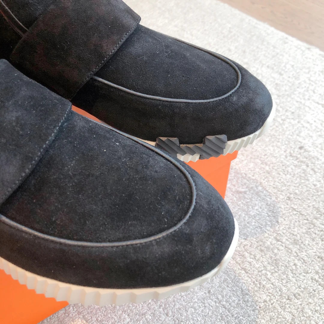 Новые кроссовки Hermes Giga 2023 года - унисекс - черные - 1