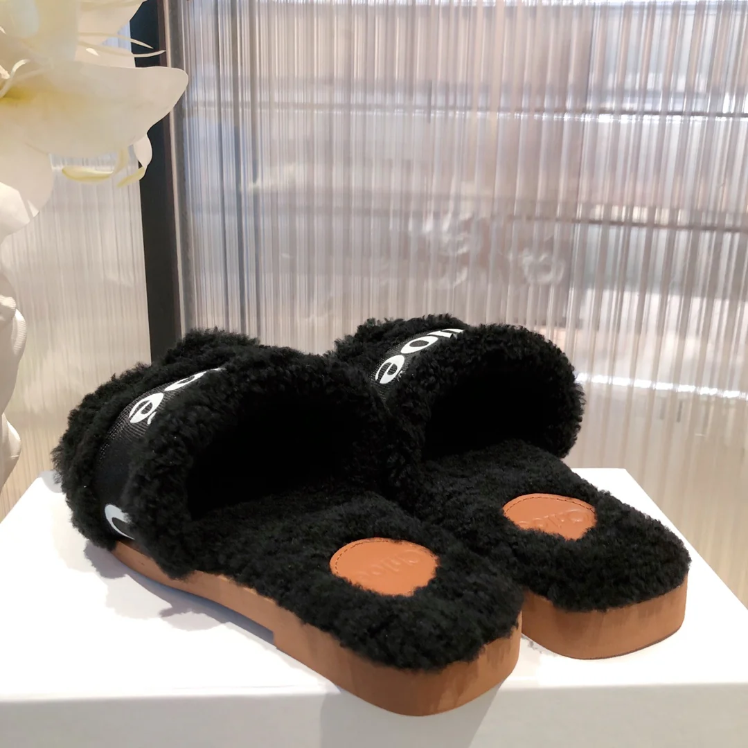 Туфли Chloe - Chloe - из овечьей шерсти - тапочки