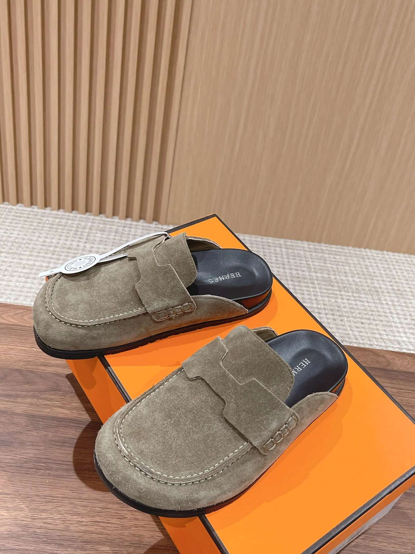 Биркенштоки Hermes - светло-коричневые