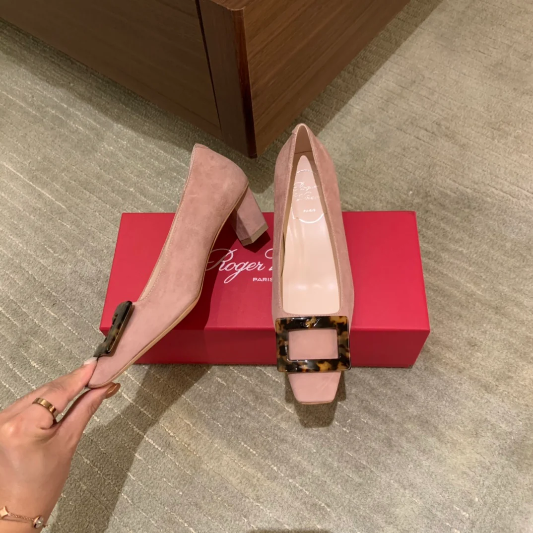 Обувь для автодомов - туфли на низком каблуке янтарного цвета