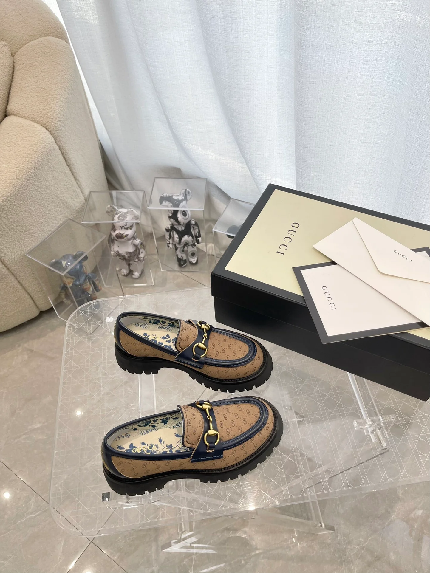 Лоферы на платформе Gucci - 3